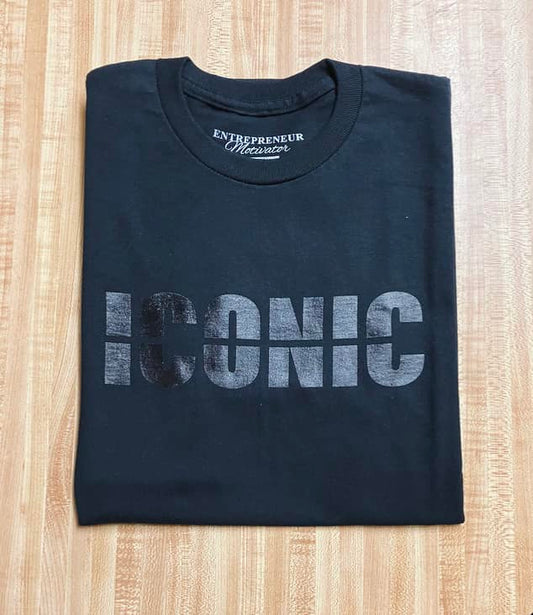 ICONIC Black on Black T-shirt